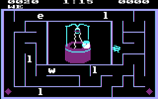 Alphabet Zoo (PC Booter) screenshot: One player takes to the spelling zoo (CGA, RGB)