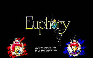 Euphory (Sharp X1) screenshot: Title screen