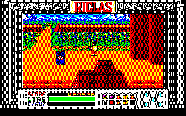 Riglas (Sharp X1) screenshot: Lovely view