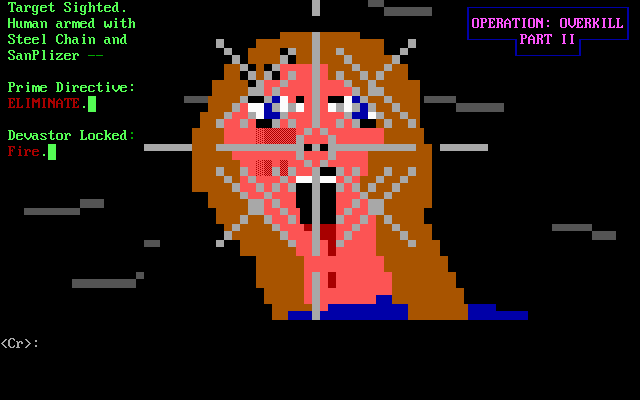 Operation: Overkill II (DOS) screenshot: Title screen