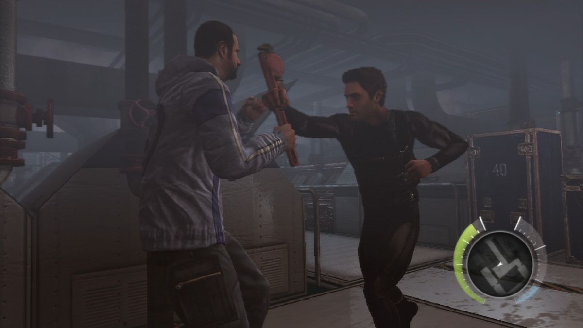 Robert Ludlum's The Bourne Conspiracy (PlayStation 3) screenshot: Enemies wielding blunt weapons will deal more damage during fistfight