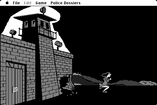 Where in the U.S.A. Is Carmen Sandiego? (Macintosh) screenshot: Carmen is escaping from jail!