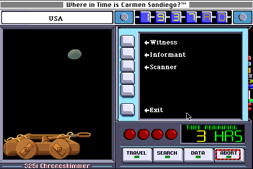 Where in Time Is Carmen Sandiego? (Macintosh) screenshot: Catapult. (Color)