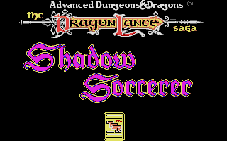Shadow Sorcerer (DOS) screenshot: Title Screen