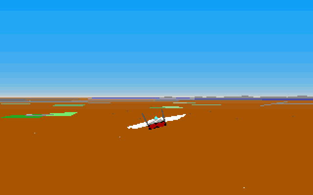 F-15 Strike Eagle II (DOS) screenshot: VGA gameplay