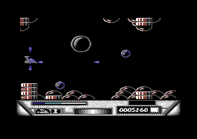 DNA Warrior (Commodore 64) screenshot: Need to get to your brain.