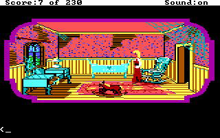 King's Quest IV: The Perils of Rosella (DOS) screenshot: AGI: An old run down mansion.