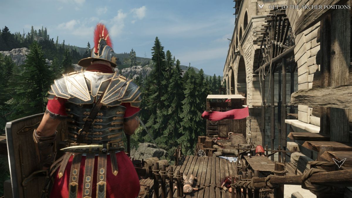Ryse: Son of Rome (Xbox One) screenshot: Nice view from the aquaduct