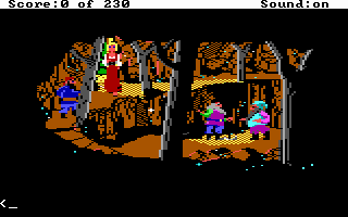 King's Quest IV: The Perils of Rosella (DOS) screenshot: AGI: Rosella is unwelcome...