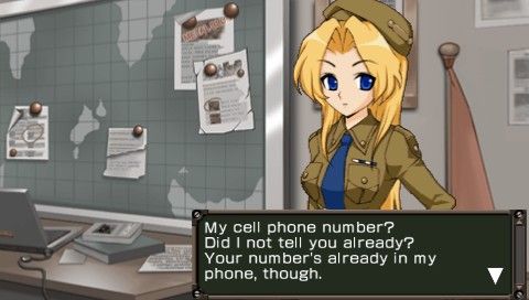 Metal Slug XX (PSP) screenshot: Chatting with Combat School trainer