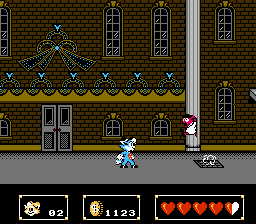 Rockin' Kats (NES) screenshot: Channel 5 gameplay