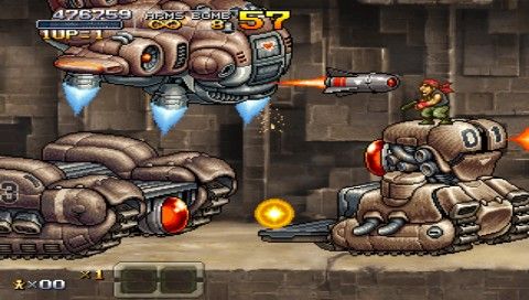 Metal Slug XX (PSP) screenshot: Mission 5 boss