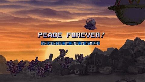 Metal Slug XX (PSP) screenshot: Peace forever!