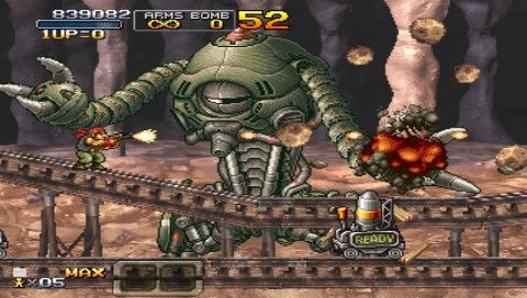 Metal Slug XX (PSP) screenshot: Boss fight