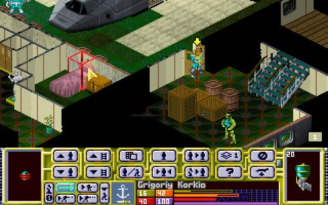 X-COM: Terror from the Deep (Windows) screenshot: Dealing with the aliens onboard the civilian cruiser