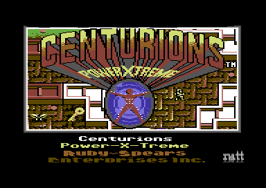 Centurions: Power X Treme (Commodore 64) screenshot: The loading screen.