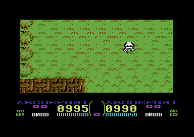 Centurions: Power X Treme (Commodore 64) screenshot: Start of Level one as a scouting droid.
