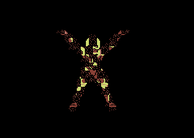 Centurions: Power X Treme (Commodore 64) screenshot: Here he comes.