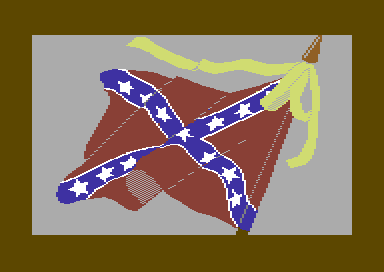 Decisive Battles of the American Civil War, Vol. 2 (Commodore 64) screenshot: Loading screen.