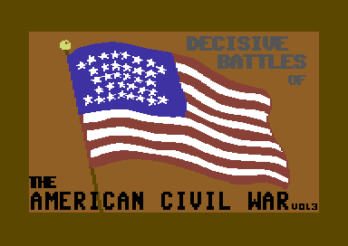 Decisive Battles of the American Civil War, Vol. 3 (Commodore 64) screenshot: Loading screen.