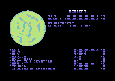 Corporation (Commodore 64) screenshot: More mission briefing.