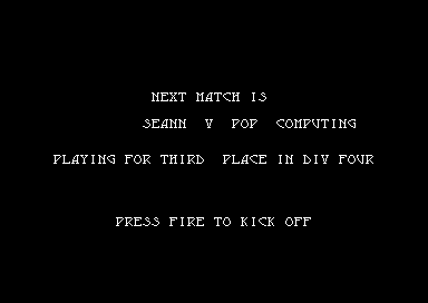 Gary Lineker's Hot-Shot! (Commodore 64) screenshot: My first game.