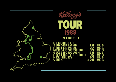 Kellogg's Tour (Commodore 64) screenshot: The next stage.