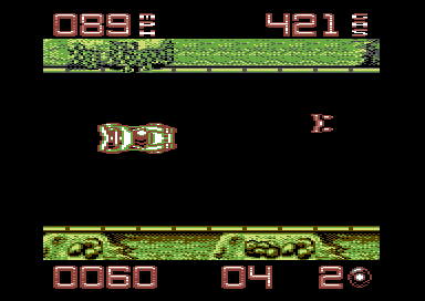 Road Warrior (Commodore 64) screenshot: There's one.