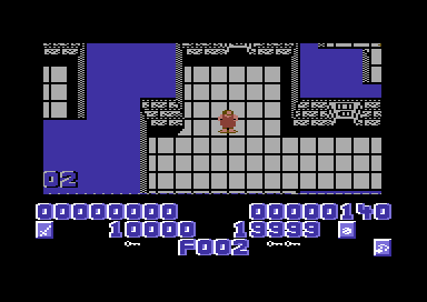 Shackled (Commodore 64) screenshot: Now for level two.