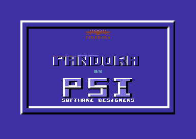 Pandora (Commodore 64) screenshot: Title screen.