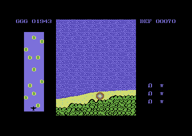 '43 - One Year After (Commodore 64) screenshot: Oops, I've died.