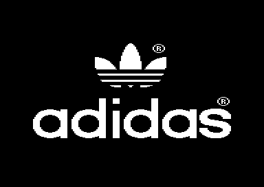 Adidas Championship Football (Commodore 64) screenshot: Nice logo.