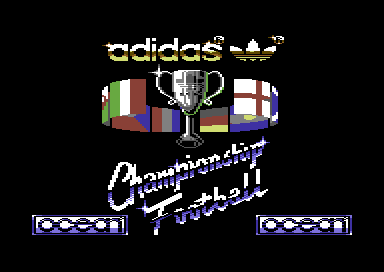 Adidas Championship Football (Commodore 64) screenshot: Loading screen.