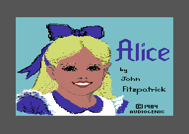 Alice In Videoland (Commodore 64) screenshot: Loading screen.