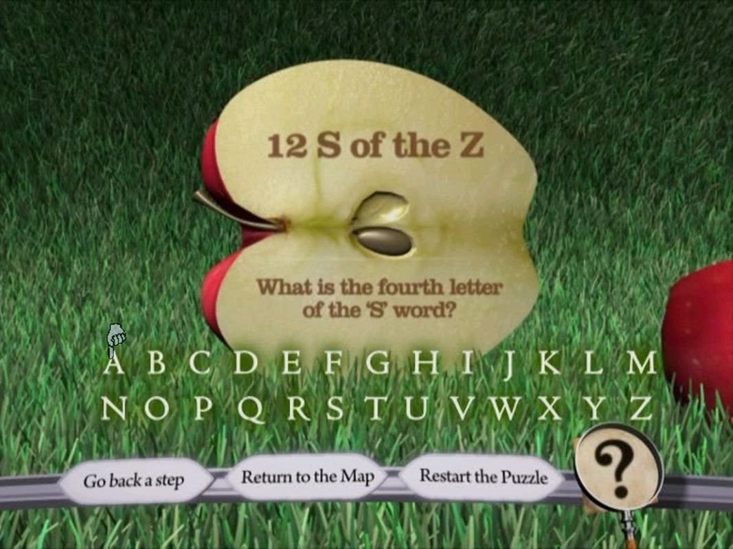 The Great British Treasure Hunt (DVD Player) screenshot: DVD One: Newton: This is one of the questions from this section