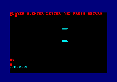 Cassette 50 (Amstrad CPC) screenshot: Hangman