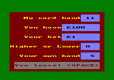 Cassette 50 (Amstrad CPC) screenshot: Pontoon