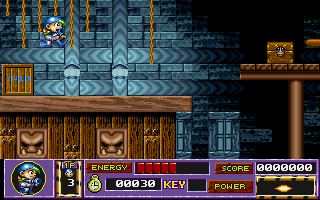 Super Cop (DOS) screenshot: Starting area