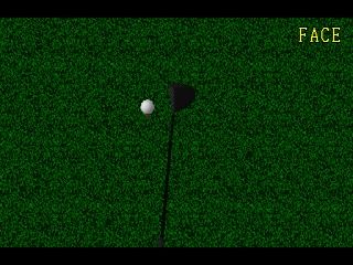 Big Challenge Golf: Tokyo Yomiuri County Club Hen (PlayStation) screenshot: Rotating the club