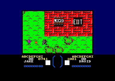 Centurions: Power X Treme (Amstrad CPC) screenshot: In land form.
