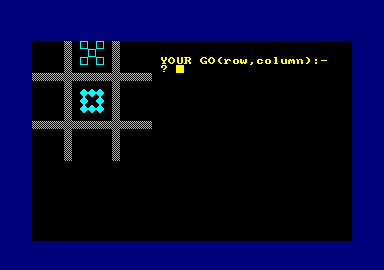 Cassette 50 (Amstrad CPC) screenshot: Noughts and Crosses
