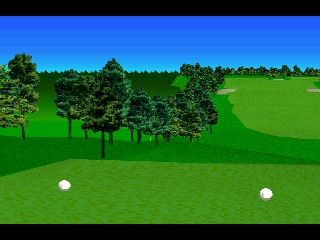 Big Challenge Golf: Tokyo Yomiuri County Club Hen (PlayStation) screenshot: Facing the direction you wish to swing at