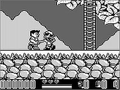 Hook (Game Boy) screenshot: Peter Pan versus pirate