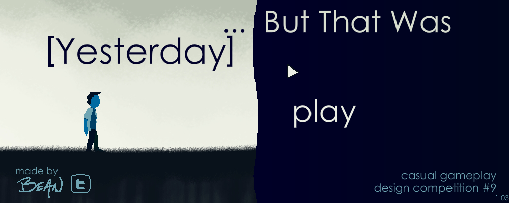 …But That Was [Yesterday] (Windows) screenshot: Title screen