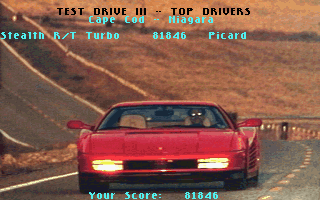 Road & Car: Test Drive III - The Passion: Add-On Disk #1 (DOS) screenshot: High scores