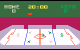 NHL Hockey (Intellivision) screenshot: Starting a match.
