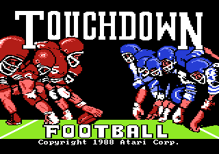Touchdown Football (Atari 7800) screenshot: Title screen