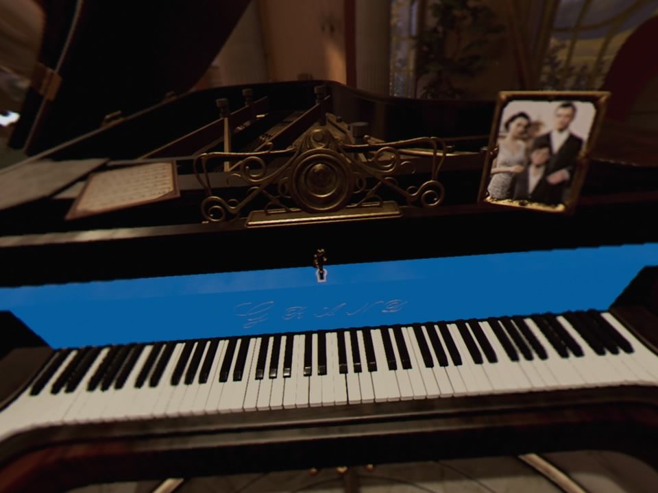 Batman: Arkham VR (PlayStation 4) screenshot: You can play the piano for a short while
