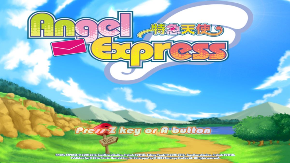 Angel Express [Tokkyu Tenshi] (Windows) screenshot: Title screen