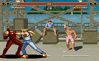 Daehyeoljeon (DOS) screenshot: A heavy punch reaches the target